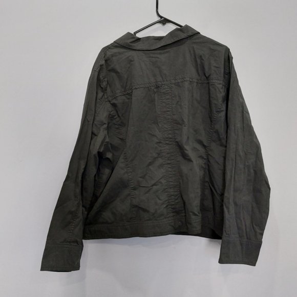 In Every Story Flower Embroidered Black Utility Jacket Size 3X - Picture 7 of 7